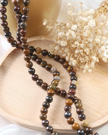 Pietersite stone bead